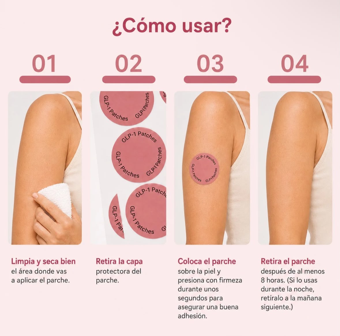Cómo usar los parches paso a paso